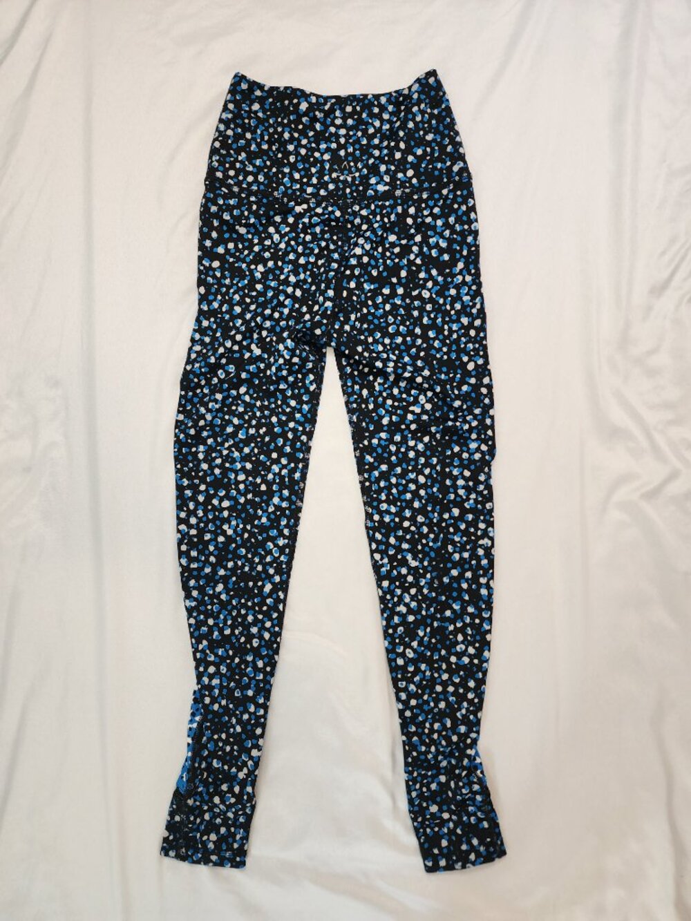 Beyond Yoga Small High Rise Speckled Leggings Ladder Mesh Made USA - Picture 6 of 9